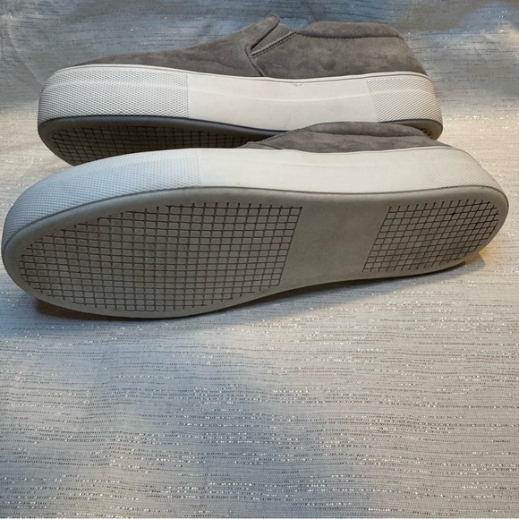 Steve Madden Gills Gray Leather Slip On Low Walking Shoes Sneaker Women Size 7 - Picture 6 of 12